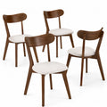 Ensemble de 4 chaises en bois et t
