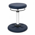 Tabouret r¨¦glable en m¨¦tal et cuir synth¨¦