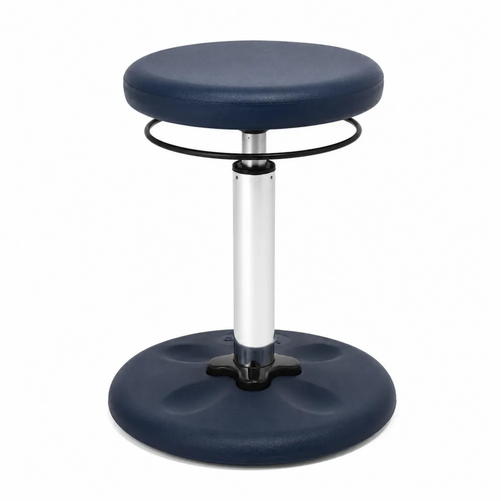 Tabouret r¨¦glable en m¨¦tal et cuir synth¨¦